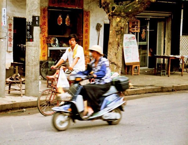 Chinese on Cycle & Scooter, Suzhou Old Town